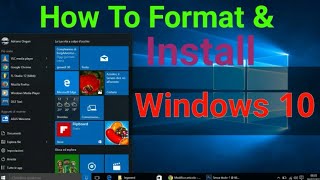 How to format amp install Windows 10 on Laptoppc [upl. by Powel638]