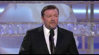 Ricky Gervais si congratula con Kate Winslet ai Golden Globe 2009 sub ita [upl. by Amethist817]