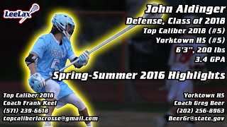 Recruiting LeeLights John Aldinger Class of 2018 Defense VMI COMMIT [upl. by Esinyl458]