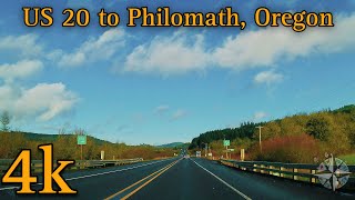 4k Scenic Driving Video  US 20 to Philomath Oregon  Dash Cam  February 2024  Relaxing [upl. by Minta313]