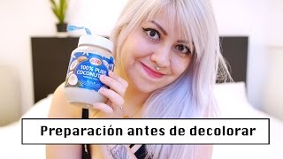 Como preparar el cabello para la decoloración  Como decolorar el cabello en casa en 4 pasos [upl. by Arrekahs]