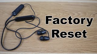 How to Factory Reset SONY Bluetooth Headphones WI C100 [upl. by Letnahs]