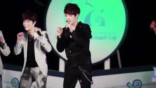 120531 EXOK Baekhyun Funny Dance Cute Fancam Cultwo Show Open Concert [upl. by Pickard410]