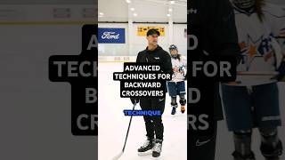 ADVANCED TECHNIQUES FOR BACKWARD CROSSOVERS hockeycoach hockeydevelopment [upl. by Tarrsus237]