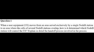 When a user equipment UE moves from an area served exclusively by a single NodeB station to an area [upl. by Malkin492]