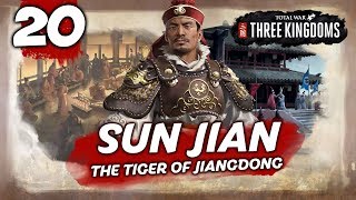 THE BLOODY TIGER Total War Three Kingdoms  Sun Jian  Romance Campaign 20 [upl. by Tav349]