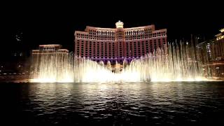 Fountain of Bellagio Con Te Partiros Time to Say Goodbye ラスベガス噴水ショー [upl. by Volney]