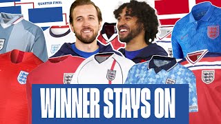 Ranking Englands Best Football Kits 👕  Classic Or New  Kane amp CalvertLewin  Winner Stays On [upl. by Ardien]