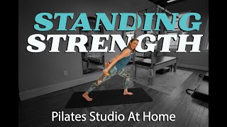 Standing Pilates Strength with Weights  A Pilates Sculpt and Tone Workout [upl. by Nisa]