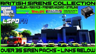 GTA V  British Sirens  Mega Pack  35 Sirens  Links [upl. by Cerracchio637]