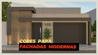 CORES PARA DEIXAR A FACHADA DA SUA CASA MODERNA  2024 [upl. by Aryam]