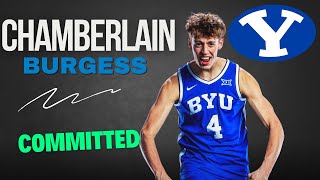 COMMIT Top150 Recruit Chamberlain Burgess Commits To BYU [upl. by Daeriam711]