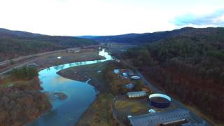 A Flight Over Middlesex VT and the Winooski River in 4K  Green Mountain Drone [upl. by Yrtnej]