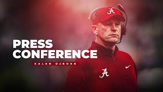 Watch Coach DeBoers Postgame Press Conference [upl. by Eilema]