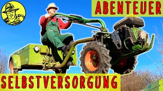 Abenteuer Selbstversorgung Mit Traktor Mähwerk Einachser und Anhänger Und schweißen für Anfänger [upl. by Cirri481]