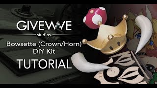 Bowsette Super Crown amp Horns DIY TUTORIAL [upl. by Marybeth]