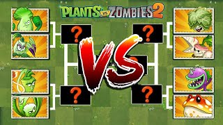 PvZ 2 Tournament All CLOSE Plants  Who Will Win [upl. by Aramad491]