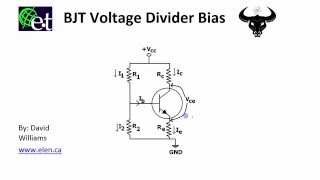 BJT  Voltage Divider Bias Circuit [upl. by Bedwell]