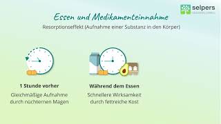 Medikamente  vor oder nach dem Essen  Tabletten zum richtigen Zeitpunkt einnehmen [upl. by Akiv]