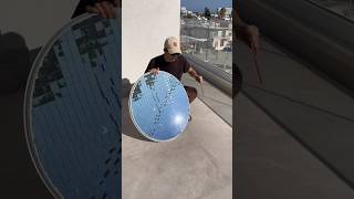 Homemade solar concentrator from mirrors and satellite dish freeenergy diy [upl. by Bowne]