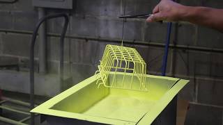 See the Fluidized Bed Powder Coating Process [upl. by Nathanil978]