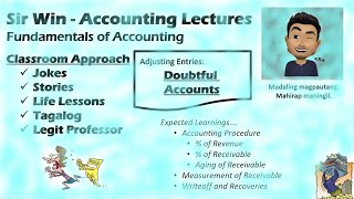 Lecture 05 Doubtful Accounts or Bad Debts Adjusting Entries Fundamentals of Accounting [upl. by Lenka]