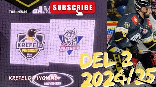 DEL2  Krefeld Pinguine vs EC Kassel Huskies  17 Spieltag  20242025 [upl. by Echo]