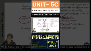 CSIR Practice Question  Unit 5  Topic C Morphogenesis and organogenesis in animals [upl. by Ilohcin859]