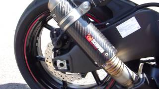 2011 Kawasaki ZX6R Scorpion GP exhaust with silencer [upl. by Capello79]