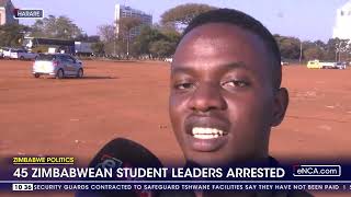 45 Zimbabwean student leaders arrested [upl. by Hallvard915]