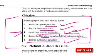 📚PARASITOLOGY📚MZOE001✔️UNIT1✅ Parasites and its types🎯👉Part1💯✔️ parasitology ignou msczoology [upl. by Ahseined]