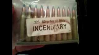 Incendiary 223 Ammo [upl. by Coucher580]