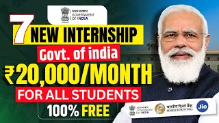 Best Internship Opportunity of 2024  Top 7 Internships for Students  Free Government Internships [upl. by Vada]