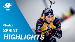 World Cup 2324 Oberhof Women Sprint Highlights [upl. by Eitirahc]