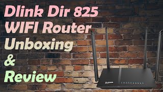 DLink Dir 825 WIFI Router Unboxing and Review with Speed Test [upl. by Gustin]