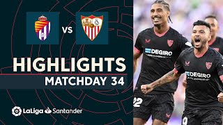 Resumen de Real Valladolid vs Sevilla FC 03 [upl. by Bordy]