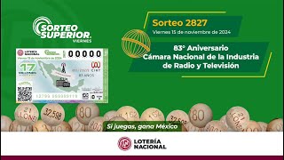 SORTEO SUPERIOR No 2827 Celebrando el 83 Aniversario de la CIRT 📺 🎙️ [upl. by Garry]