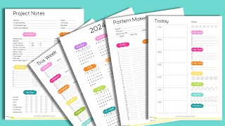 Ultimate Crochet amp Productivity Planner 2024 [upl. by Niamor]