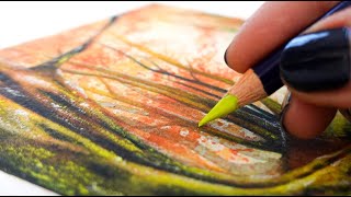 HOW TO USE INKTENSE  WATERCOLOR PENCILS  Beginners Guide Easy tutorial [upl. by Aner]