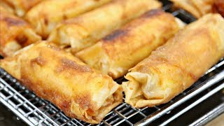 TURON RECIPE  FILIPINO BANANA EGGROLL DESSERT [upl. by Kenlee884]