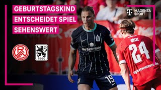 RotWeiss Essen  TSV 1860 München Highlights mit LiveKommentar  3 Liga  MAGENTA SPORT [upl. by Dove]