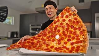 7780 calorie MASSIVE Slice of Pizza Challenge 36quot [upl. by Aissela]