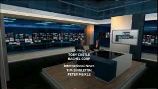 ITV News at Ten  High EndShot Directing with Both Screens in View  19th September 2013 [upl. by Anin]