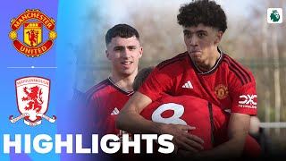 Manchester United vs Middlesbrough  Highlights  U18 Premier League 24022024 [upl. by Essile]