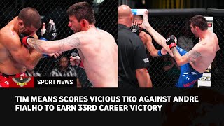 UFC Vegas 79 Highlights Tim Means eliminates Andre Fialho with a late knockout [upl. by Aniaz450]