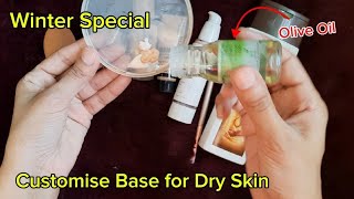 Glowing Base for Dry Skin  Winter Special makeup base [upl. by Ithsav650]