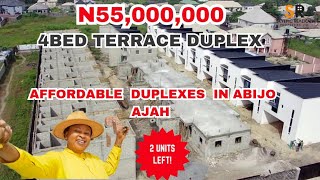 Inside The N55m AFFORDABLE 4BEDROOM DUPLEXES IN ABIJO GRA LEKKI HOUSING 2 UNITS LEFT [upl. by Alexis]