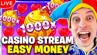 LIVE CASINO STEAM  EASY MONEY Slots with mrBigSpin [upl. by Colline]