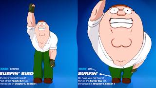 Fortnite Dances But They Are Bass Boosted Peter Griffin Get Griddy Surfin Bird Chapter 5 [upl. by Latrina817]