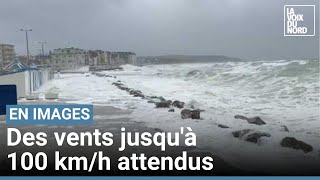 Tempête Patricia  à Wimereux la mer envahit la digue [upl. by Jochbed]